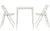 Air Table Outdoors Magis Square Air-Table White Outdoor Table