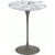 Saarinen Side Table - 16" Round side/end table Knoll Grey Arabescato marble, Satin finish 