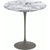 Saarinen Side Table - 20” Round side/end table Knoll Grey Arabescato marble, Shiny finish 