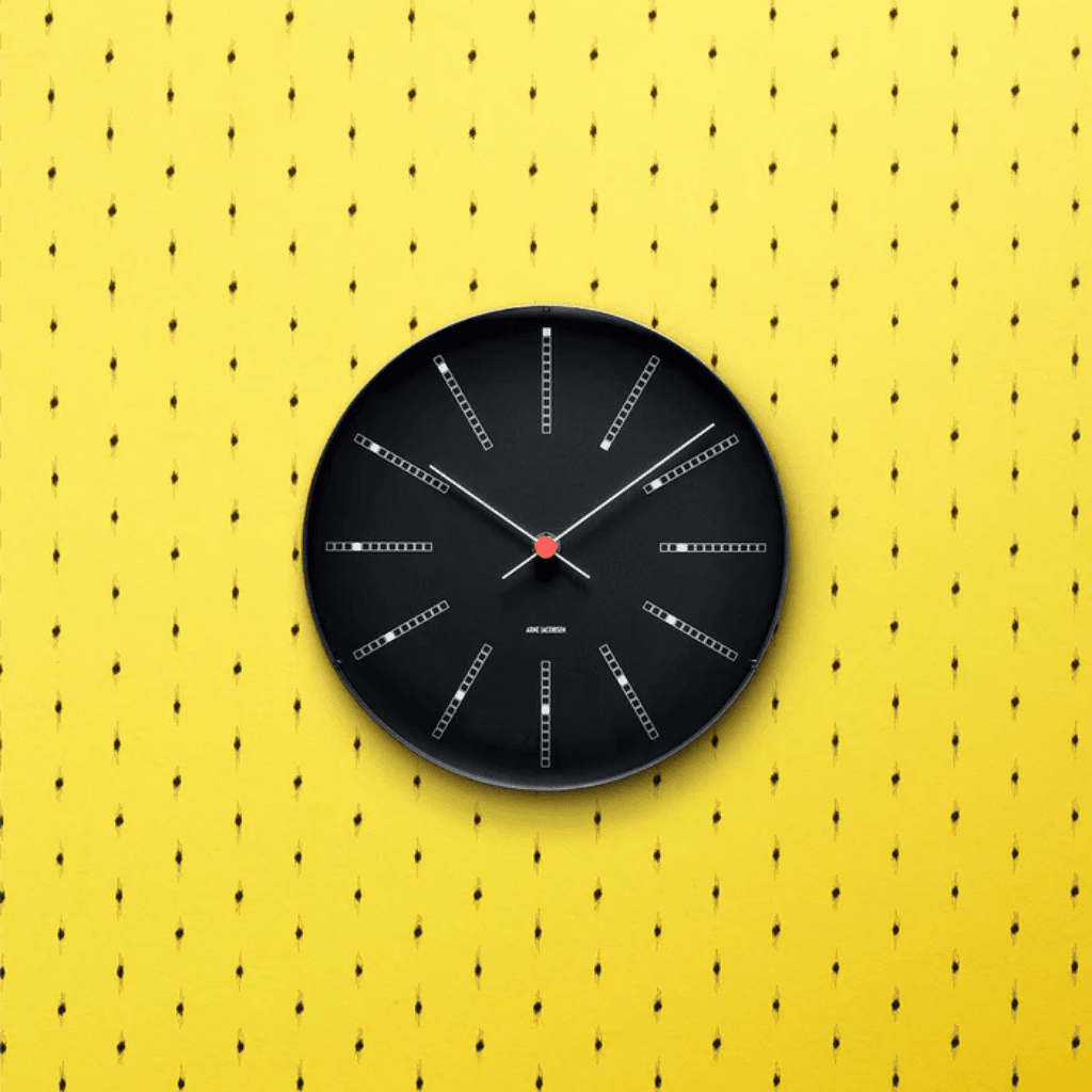 Bankers Wall Clock, 11.4" Decor Arne Jacobsen 