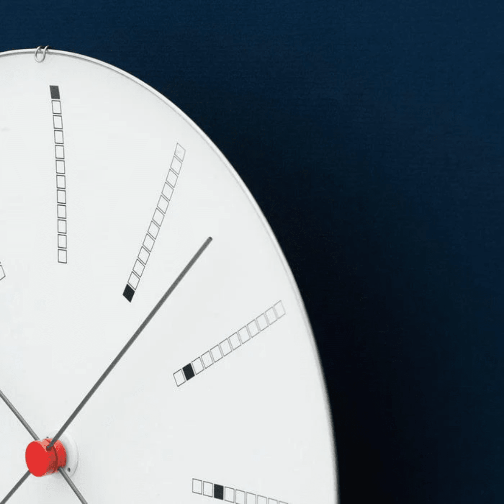 Bankers Wall Clock, 19" Decor Arne Jacobsen 