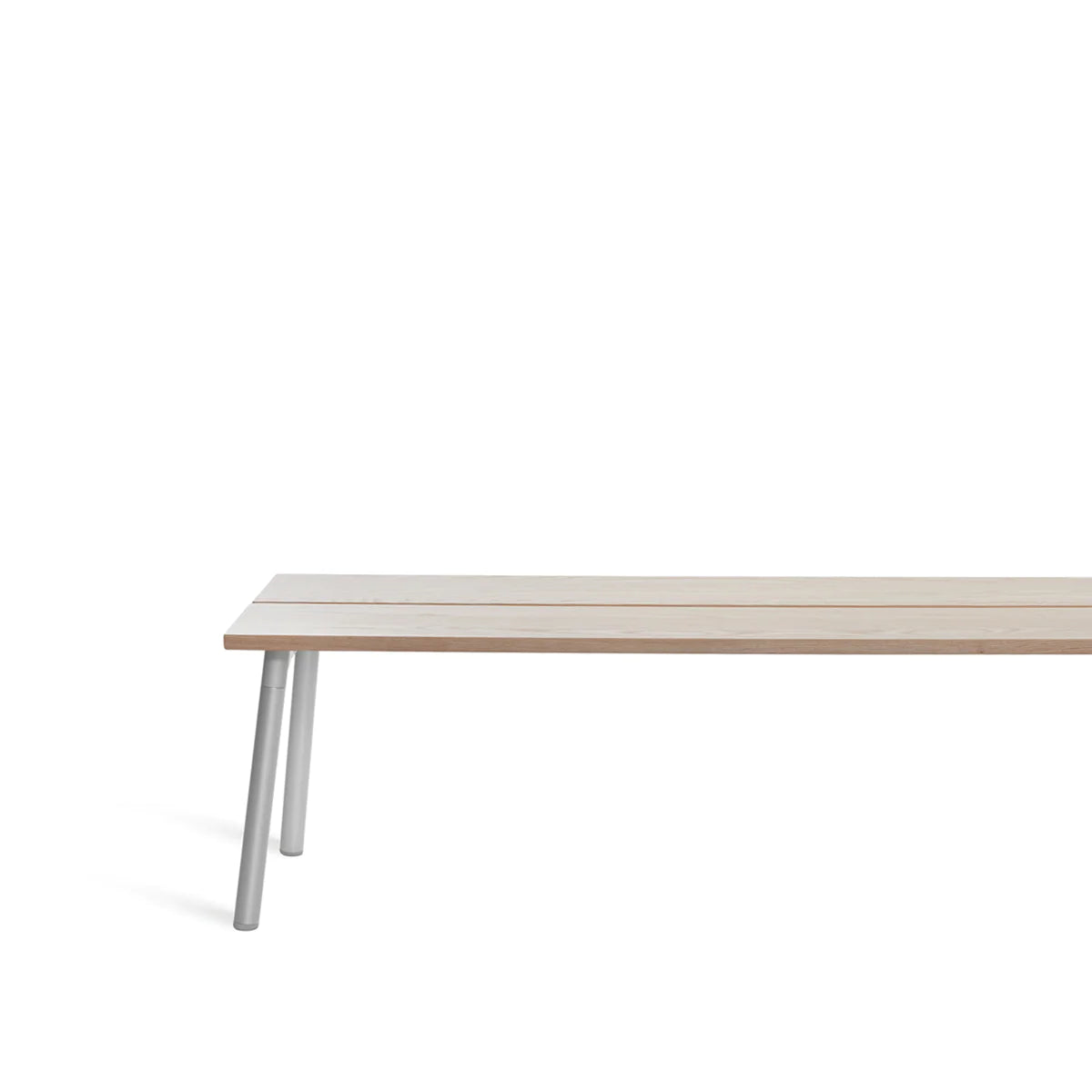Emeco Run Legs Accessories Emeco Bench Legs Clear Anodized Aluminum 