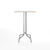 Emeco 1 Inch Bar Table - Rectangular Top bar seating Emeco Brushed Aluminum White Laminate Plywood 
