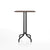 Emeco 1 Inch Bar Table - Rectangular Top bar seating Emeco Black Powder Coated Walnut Wood 
