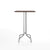 Emeco 1 Inch Bar Table - Rectangular Top bar seating Emeco Brushed Aluminum Walnut Wood 