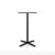 Emeco 2 Inch X Base Bar Table - Rectangular bar seating Emeco Black Powder Coated Grey HPL 