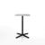 Emeco 2 Inch X Base Counter Table - Rectangular bar seating Emeco Black Powder Coated Hand Brushed Aluminum 