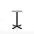 Emeco 2 Inch X Base Counter Table - Rectangular bar seating Emeco Black Powder Coated Grey HPL 