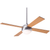 Ball 42" Ceiling Fan Ceiling Fans Modern Fan Co Brushed Aluminum Maple Fan Speed Only Without Light