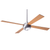 Ball 52" Ceiling Fan Ceiling Fans Modern Fan Co Brushed Aluminum Maple Fan Speed Only Without Light
