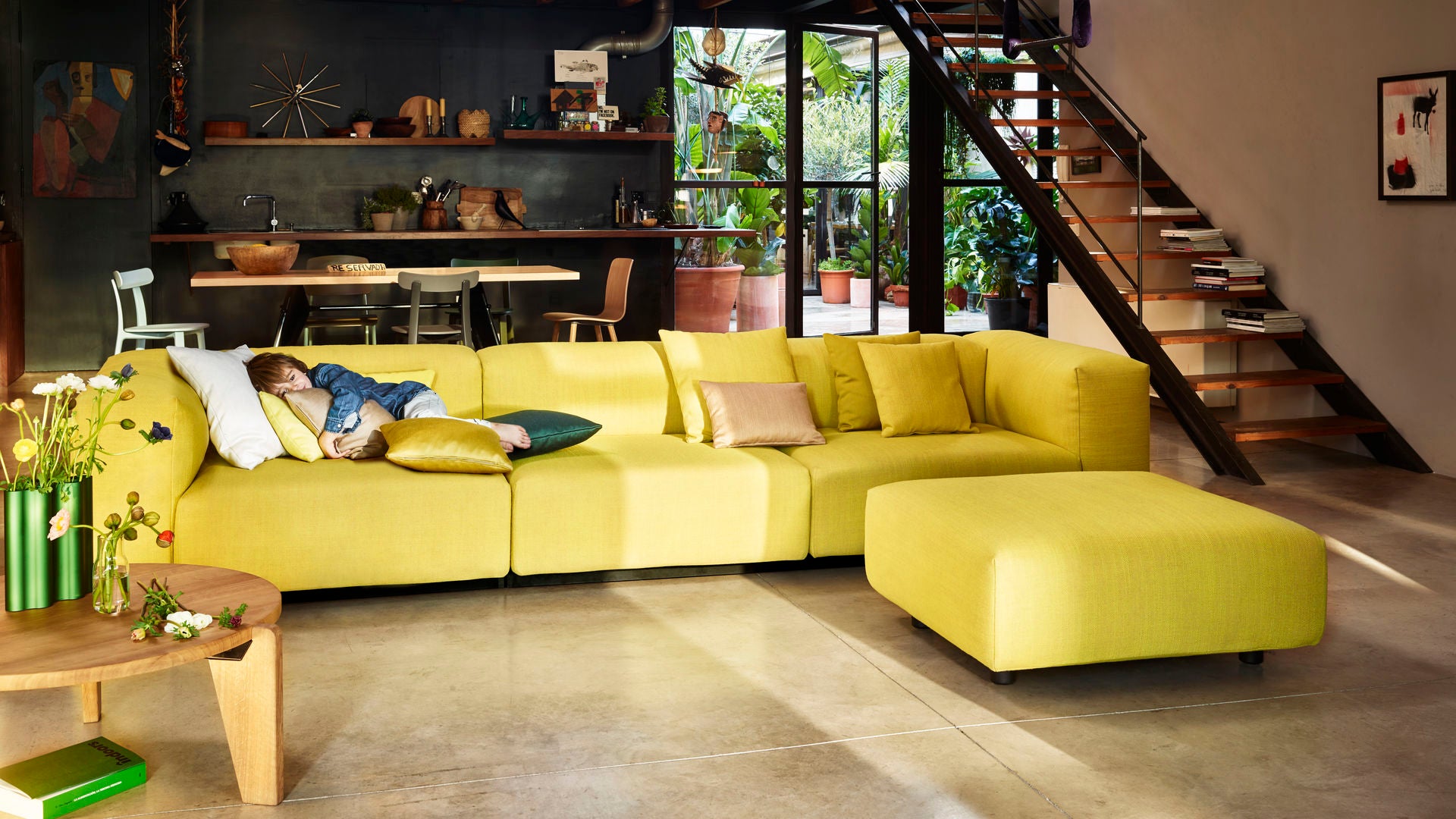 Soft Modular Sofa Ottoman
