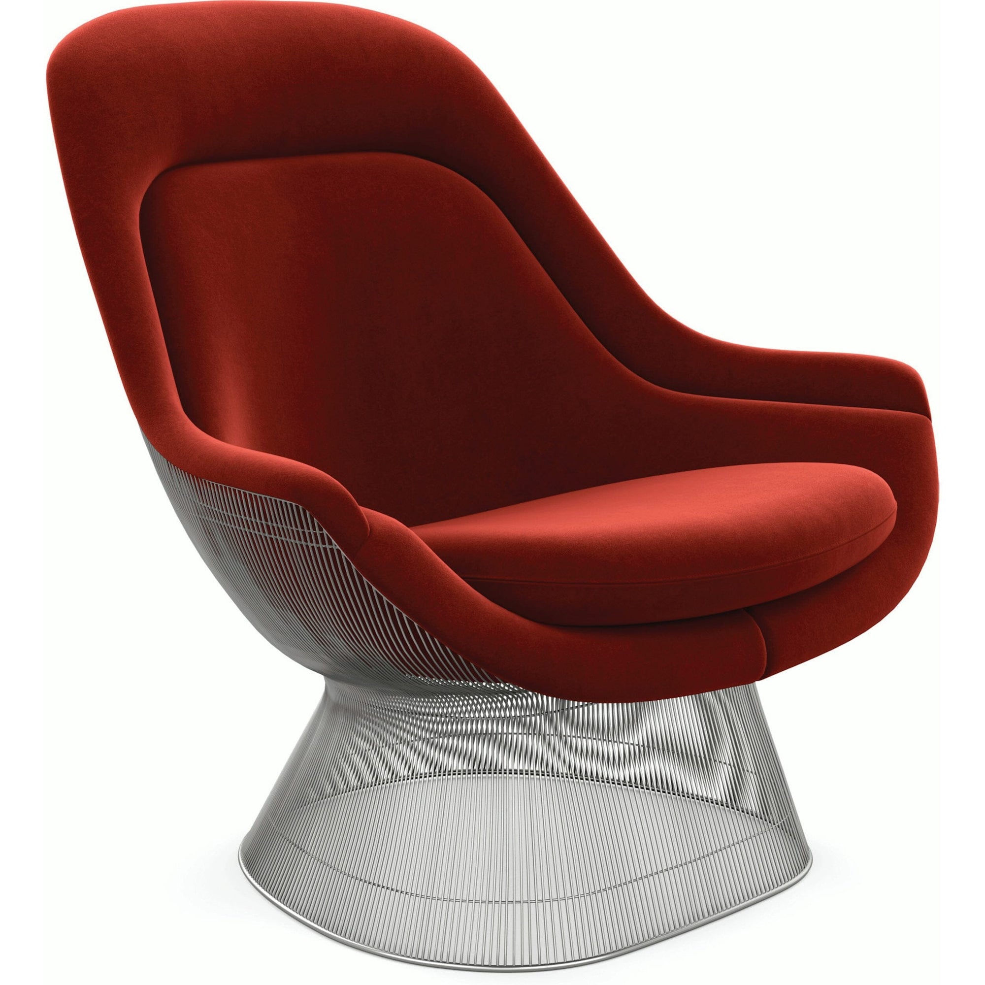 Platner Polished Nickel Easy Chair lounge chair Knoll 