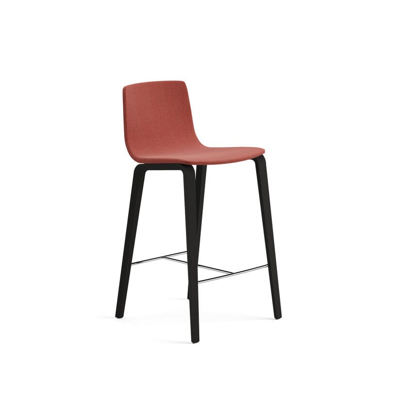 Aava 02-4 Legs Wood Counter & Bar Stool Upholstered Stools Arper 