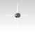 Effetto Round Outdoor Wall Light Wall Lights Artemide 4 Narrow Beams Anthracite Grey 