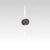 Effetto Round Outdoor Wall Light Wall Lights Artemide 2 Narrow Beams Anthracite Grey 