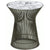 Platner Side Table side/end table Knoll Metallic Bronze Arabescato marble, Shiny finish 