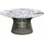 Platner Bronze 36" Coffee Table Coffee Tables Knoll Polished Finish Arabescatto Marble Top: White-grey 