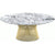 Platner Coffee Table - 42" in Gold Coffee Tables Knoll 18K Gold plated Arabescato marble, Polished finish 