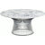 Platner Nickel 36" Coffee Table Coffee Tables Knoll Polished Finish Arabescatto Marble Top: White-grey 