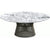 Platner Bronze 42" Coffee Table Coffee Tables Knoll Satin Finish Arabescatto Marble Top: White-grey 