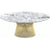 Platner Coffee Table - 42" in Gold Coffee Tables Knoll 18K Gold plated Arabescato marble, Satin finish 