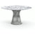 Platner Dining Table - 54 Inch Dining Tables Knoll Polished Nickel Arabescato marble, Satin finish 