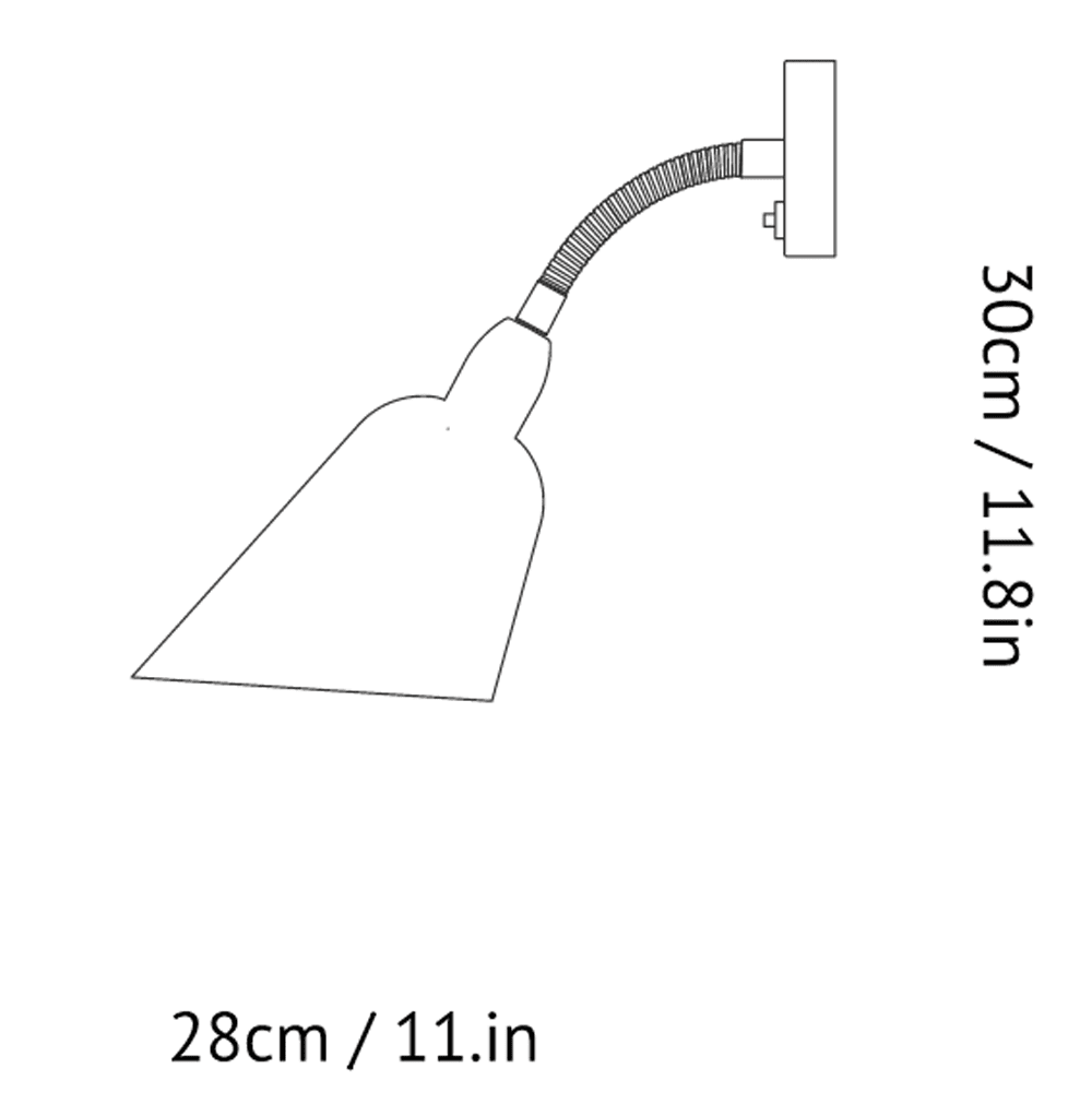 Bellevue Wall Lamp AJ9 wall lamp &Tradition 