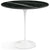 Saarinen Side Table - 22” Oval side/end table Knoll White Black Andes, Granite 