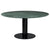 2.0 Round Dining Table Dining Tables Gubi Small Black base Green Guatemala Marble