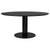 2.0 Round Dining Table Dining Tables Gubi Small Black base Black Stained Ash