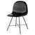 3D Dining Chair - Center Base Dining Chair Gubi Black Stained Beech 