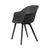 Bat Plastic Base Dining Chair - Outdoor Chairs Gubi Black Plastic 