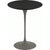 Saarinen Side Table - 16" Round side/end table Knoll Grey Black laminate, Satin finish 