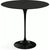 Saarinen Side Table - 22” Oval side/end table Knoll Black Black laminate, Satin finish 