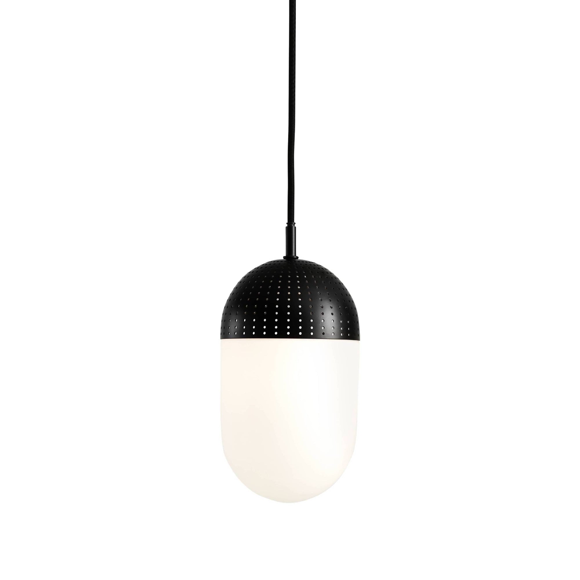 Dot Pendant Light hanging lamps Woud Large - 8.2" Black 