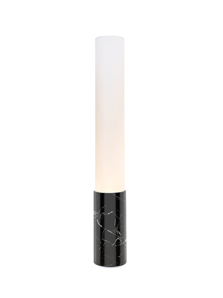 Elise Table Lamp Table Lamps Pablo 32" - Frosted white shade / Marquina Black Marble base 