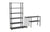 Elevate Shelving System Modular Accessories Woud Configuration 13 Black Painted Oak 