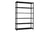 Elevate Shelving System Modular Accessories Woud Configuration 6 Black Painted Oak 