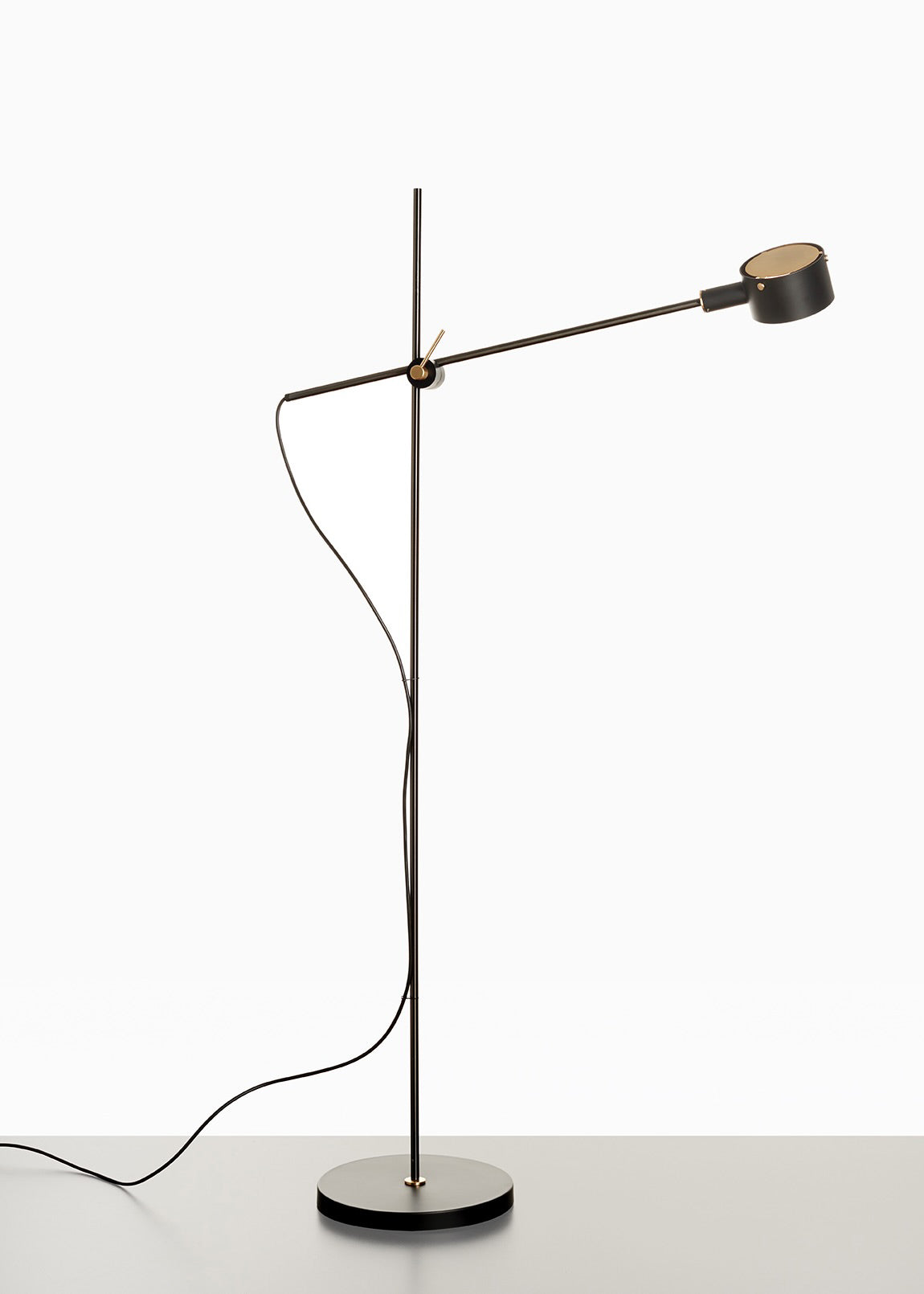 G.O. Floor Lamp Table Lamps Oluce Matte Black 