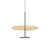 Sky Dome Pendant Pendant Lights Pablo 18" - Matte Black + Brushed Brass 