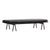 Level Daybed Beds Woud Black Painted Oak Without Pillow Black Leather