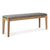 Bok Outdoor Bench with Cushion Benches Ethnicraft Teak With Mocha 54" 
