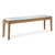 Bok Outdoor Bench with Cushion Benches Ethnicraft Teak With Off White 64" 