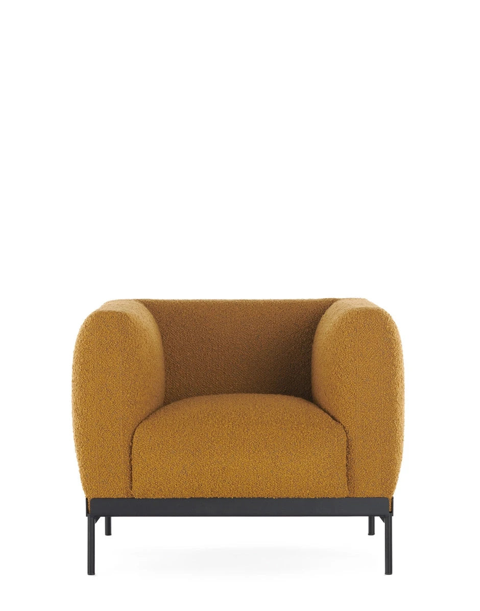 Asia Armchair Armchair Kartell Bouclé - Mustard 