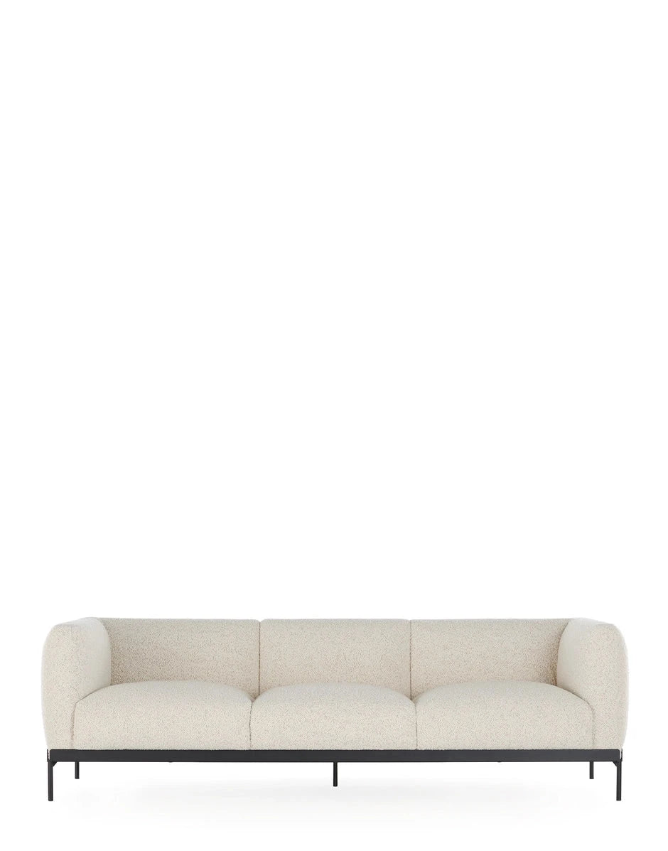 Asia Sofa 3 Seater Sofa Kartell Bouclé - White 