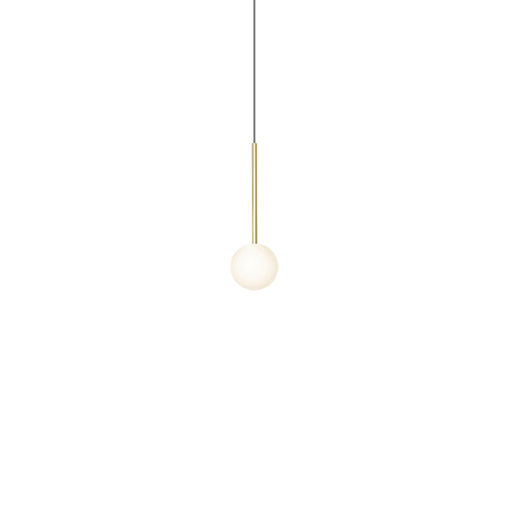 Bola Sphere Pendant Light Pendant Lights Pablo Brass 4" 