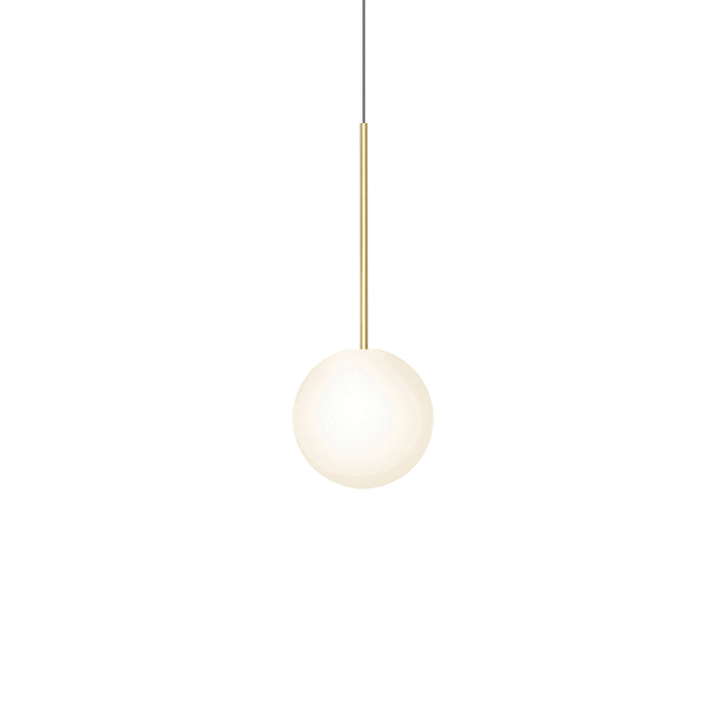 Bola Sphere Pendant Light Pendant Lights Pablo Brass 8" 