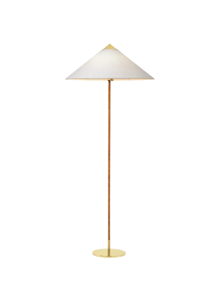 9602 Floor Lamp Floor Lamps Gubi Canvas Brass 