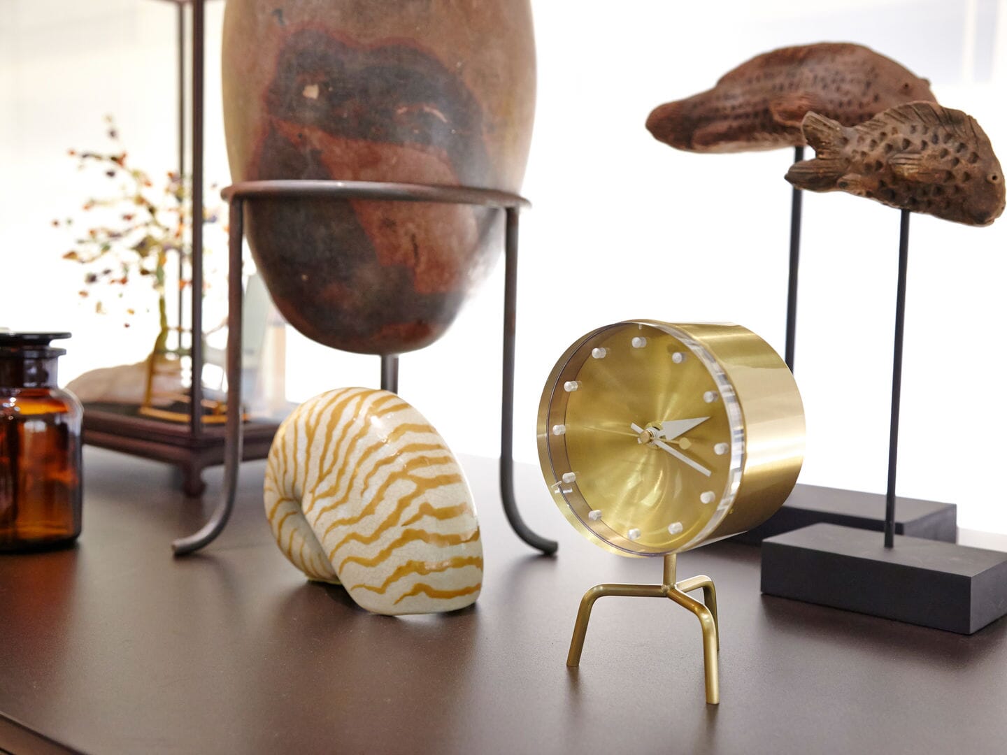 George Nelson Tripod Clock Clocks Vitra 