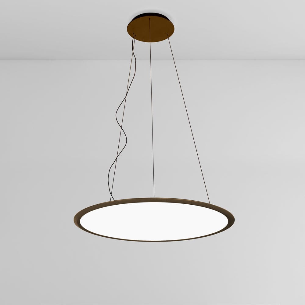 Discovery Suspension Extended Length Pendant Lights Artemide Bronze Dimmable 2-Wire 